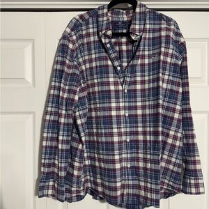 Vineyard Vines Men's Plaid Button-Up Shirt - Red, White, Blue